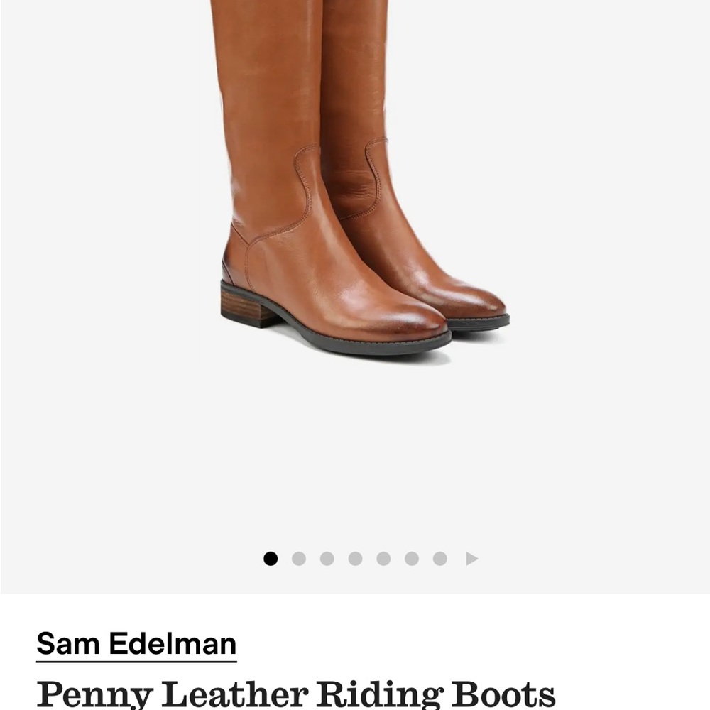 Sam Edelman Tan Leather Heeled Boots